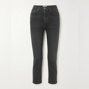 AGOLDE Riley cropped high-rise straight-leg jeans size 27 Like New